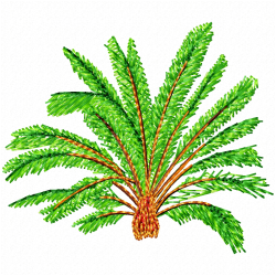 Flowers And Tree Embroidery Design 11